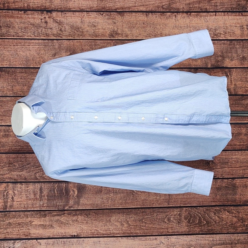 Hilfiger Mens Light Blue Dress Shirt